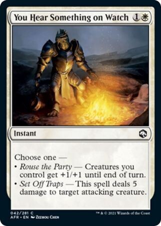 You Hear Something on Watch 042/281 Adventures in the Forgotten Realms Singles (Español)
