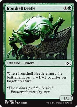 Ironshell Beetle 134/259 Guilds of Ravnica Singles