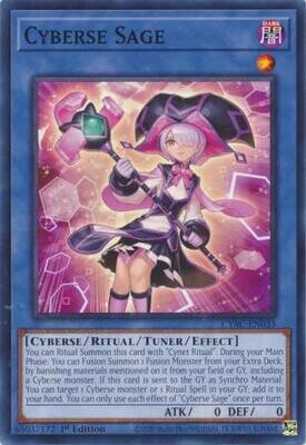 Cyberse Sage - CYAC-EN033 - Common 1st Edition Cyberstorm Access 1st Edition Singles (español)