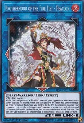 SH Brotherhood of the Fire Fist - Peacock - FIGA-EN017 - Secret Rare 1st Edition
Fists of the Gadgets Singles