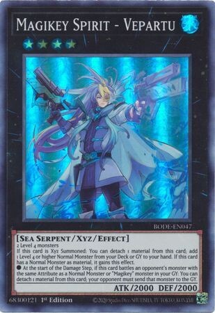 Magikey Spirit - Vepartu - BODE-EN047 - Super Rare 1st Edition
Burst of Destiny 1st Edition Singles (Espanol)