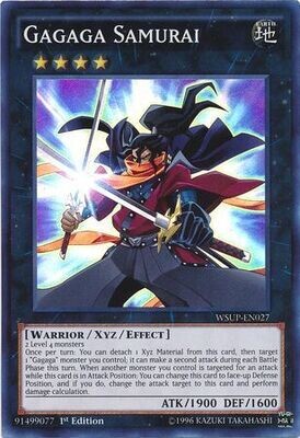Gagaga Samurai - WSUP-EN027 - Super Rare 1st Edition YuGiOh World Superstars 1st Edition Singles