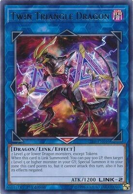 Twin Triangle Dragon - CIBR-EN046 - Rare 1st Edition Circuit Break 1st Edition Singles