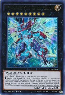 Neo Galaxy-Eyes Cipher Dragon - DPDG-EN039 - Ultra Rare 1st Edition
Duelist Pack: Dimensional Guardians Singles