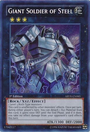 Giant Soldier of Steel - ABYR-EN085 - Secret Rare 1st Edition
Abyss Rising 1st Edition Singles