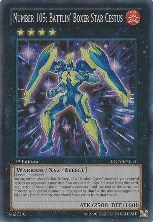 Number 105: Battlin&#39; Boxer Star Cestus - LTGY-EN051 - Super Rare 1st Edition
Lord of the Tachyon Galaxy 1st Edition Singles