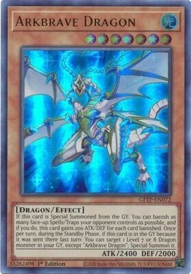 Arkbrave Dragon - GFTP-EN072 - Ultra Rare 1st Edition Ghosts From The Past 1st Edition Singles (espanol)