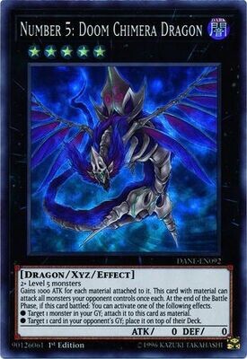 Number 5: Doom Chimera Dragon - DANE-EN092 - Super Rare 1st Edition Dark Neostorm 1st Edition Singles (español)