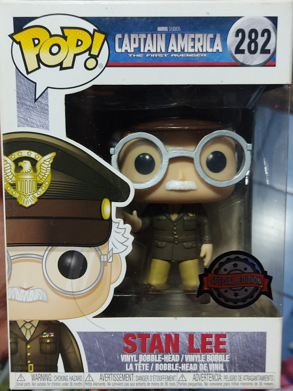 Stan Lee Funko Pop 282 Captain America Marvel