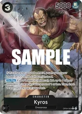 SJ Kyros (Alternate Art) - Kingdoms of Intrigue (OP04)
Kingdoms of Intrigue