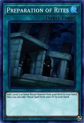 Preparation of Rites - HISU-EN042 - Super Rare 1st Edition
Hidden Summoners Singles