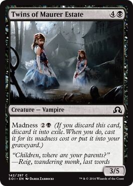 Twins of Maurer Estate 142/297 - Shadows over Innistrad Singles