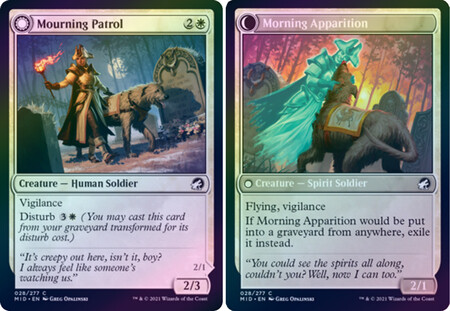 Mourning Patrol | Morning Apparition 028/277 - Foil Innistrad: Midnight Hunt Foil Singles