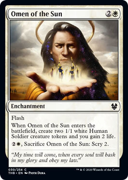 Omen of the Sun 030/254 Theros: Beyond Death Singles