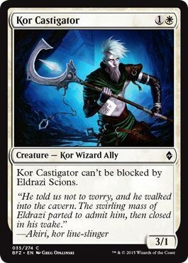 Kor Castigator 035/274
Battle for Zendikar Singles  (Español)