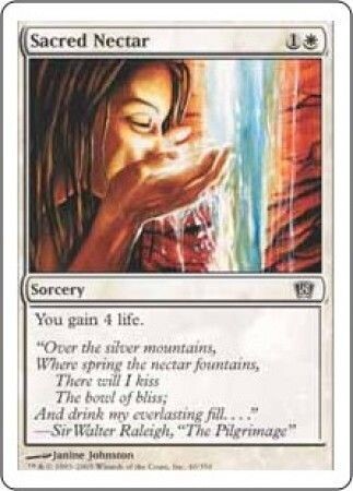 Sacred Nectar
MTG 8th Edition Singles