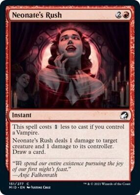 Neonate&#39;s Rush 151/277
Innistrad: Midnight Hunt Singles