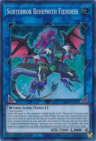 SH Subterror Behemoth Fiendess - CIBR-EN098 - Super Rare 1st Edition Circuit Break 1st Edition Singles