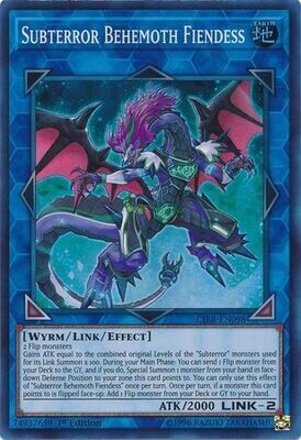 Subterror Behemoth Fiendess - CIBR-EN098 - Super Rare 1st Edition Circuit Break 1st Edition Singles
