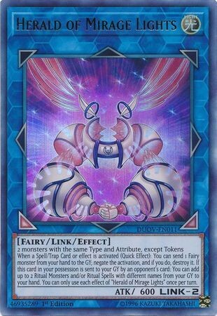 SH Herald of Mirage Lights - DUOV-EN011 - Ultra Rare 1st Edition Duel Overload 1st Edition Singles