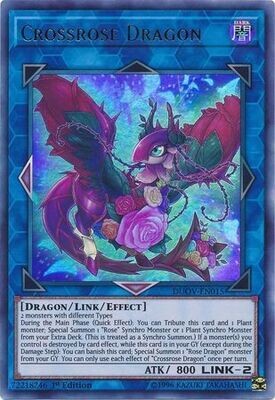 Crossrose Dragon - DUOV-EN015 - Ultra Rare 1st Edition Duel Overload 1st Edition Singles (espanol)