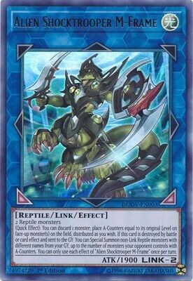 SH Alien Shocktrooper M-Frame - DUOV-EN003 - Ultra Rare 1st Edition Duel Overload 1st Edition Singles