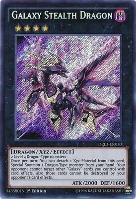 Galaxy Stealth Dragon - DRL3-EN030 - Secret Rare 1st Edition
Dragons of Legend Unleashed 1st Edition Singles