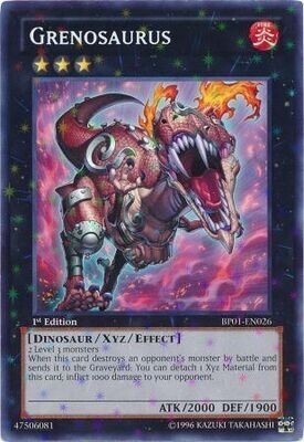 Grenosaurus - BP01-EN026 - Starfoil Rare 1st Edition Battle Pack: Epic Dawn 1st Edition Starfoil Singles