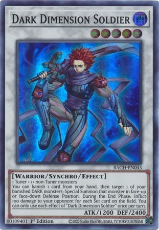 Dark Dimension Soldier - BACH-EN043 - Super Rare 1st Edition Battle of Chaos 1st Edition Singles (Espanol)