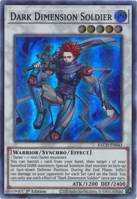 Dark Dimension Soldier - BACH-EN043 - Super Rare 1st Edition Battle of Chaos 1st Edition Singles (Espanol)