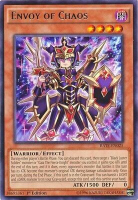Envoy of Chaos - RATE-EN025 - Rare 1st Edition Raging Tempest 1st Edition Singles