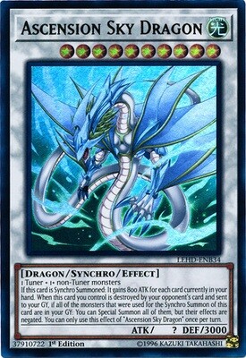 SH Ascension Sky Dragon - LEHD-ENB34 - Ultra Rare 1st Edition Legendary Hero Decks 1st Edition Singles