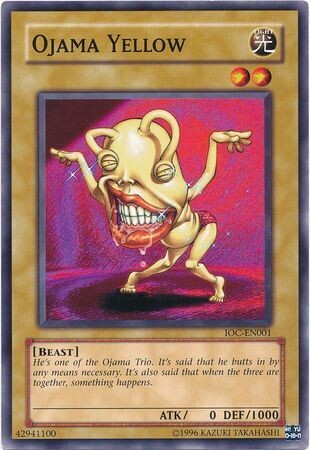 Ojama Yellow - IOC-EN001 - Common Unlimited Invasion of Chaos [IOC] Unlimited Singles 1st edition