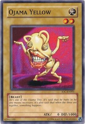 Ojama Yellow - IOC-EN001 - Common Unlimited Invasion of Chaos [IOC] Unlimited Singles 1st edition
