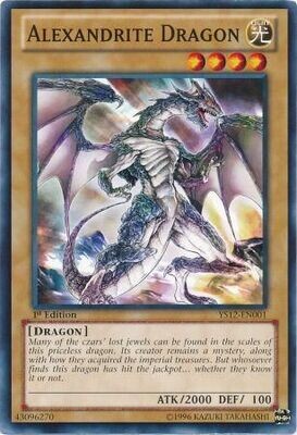 Alexandrite Dragon - YS12-EN001 - Common 1st Edition Starter Deck: Xyz Symphony 1st Edition Singles