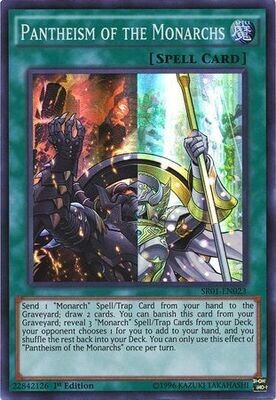 SH Pantheism of the Monarchs - SR01-EN023 - Super Rare 1st Edition Structure Deck: Emperor of Darkness 1st Edition Singles