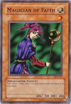 Magician of Faith - SDJ-017 - Common Unlimited Starter Deck: Joey [SDJ] Unlimited Singles