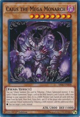 Caius the Mega Monarch - SR06-EN008 - Common 1st Edition
Lair of Darkness 1st Edition Singles