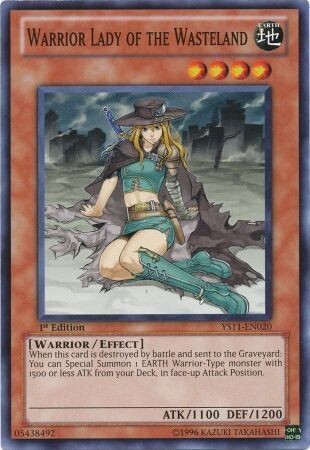 Warrior Lady of the Wasteland - YS11-EN020 - Common 1st Edition Starter Deck: Dawn of the Xyz 1st Edition Singles