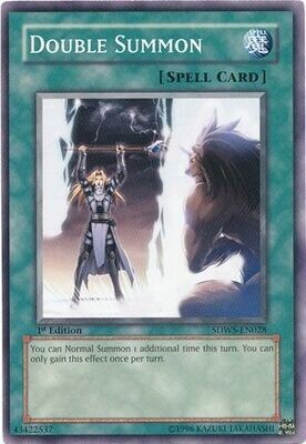 Double Summon - SDWS-EN028 - Common 1st Edition Structure Deck: Warriors&#39; Strike 1st Edition Singles