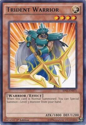 Trident Warrior - BP03-EN075 - Rare 1st Edition Battle Pack 3: Monster League 1st Edition Singles