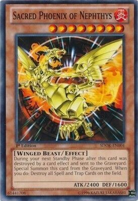 Sacred Phoenix of Nephthys - SDOK-EN004 - Common 1st Edition Structure Deck: Onslaught of the Fire Kings [SDOK] (espanol)
