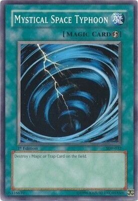Mystical Space Typhoon - SDP-032 - Common 1st Edition Starter Deck: Pegasus [SDP] 1st Edition Singles