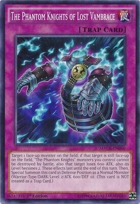 The Phantom Knights of Lost Vambrace - MACR-EN066 - Common 1st Edition Maximum Crisis 1st Edition Singles (espanol)_