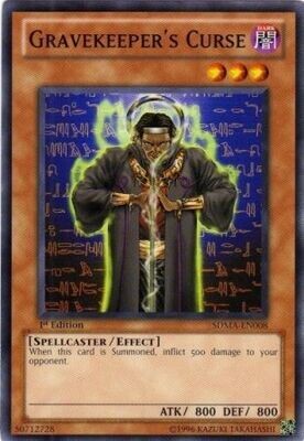 Gravekeeper&#39;s Curse - SDMA-EN008 - Common 1st Edition Structure Deck: Marik 1st Edition Singles