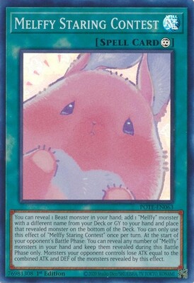Melffy Staring Contest - POTE-EN063 - Super Rare 1st Edition
Power of the Elements 1st Edition Singles