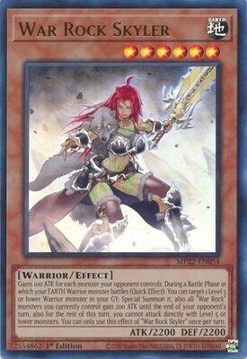 War Rock Skyler - MP22-EN054 - Ultra Rare 1st Edition
2022 Mega-Tin: Pharaoh&#39;s Gods 1st Edition Singles