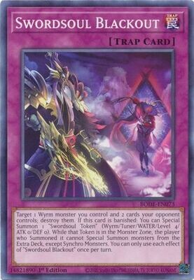 Swordsoul Blackout - BODE-EN073 - Common 1st Edition Burst of Destiny 1st Edition Singles