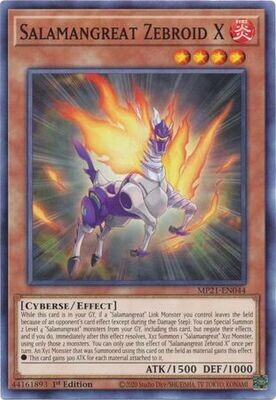 Salamangreat Zebroid X - MP21-EN044 - Common 1st Edition 2021 Mega-Tin: Ancient Battles 1st Edition Singles