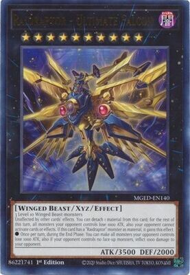 Raidraptor - Ultimate Falcon - MGED-EN140 - Rare 1st Edition Maximum Gold El Dorado 1st Edition Singles